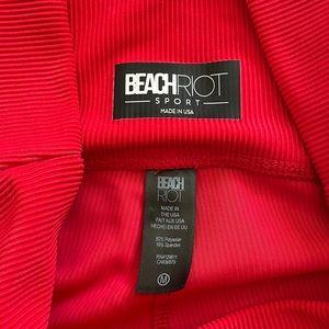 BeachRiot red leggings